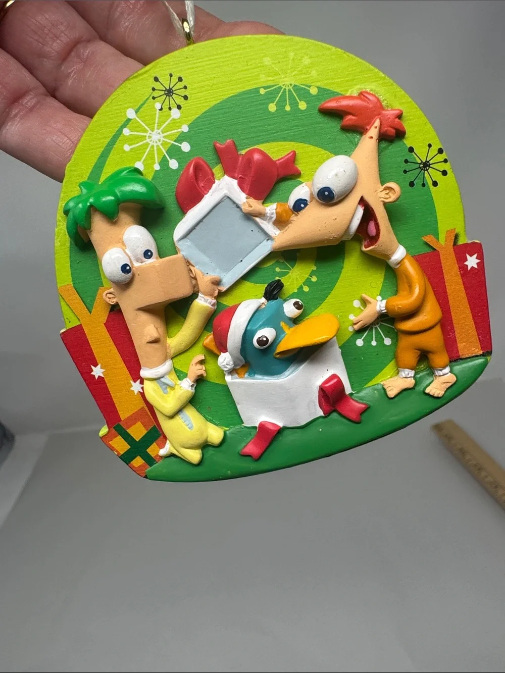 DISNEY PHINEAS & FERB PERRY THE PLATYPUS CHRISTMAS ORNAMENT RARE